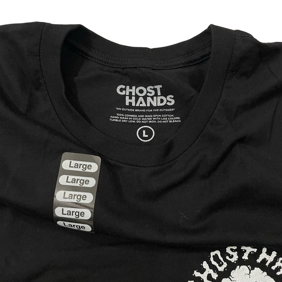 Ghost Hands Size L Black Tee (Retail $30) - Picture 5 of 5
